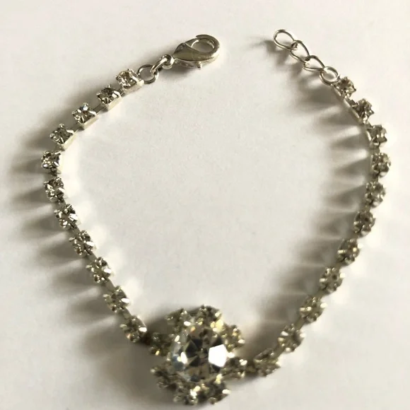 Vintage Silver Tone Cocktail Bracelet - Picture 6 of 14